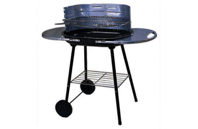 Oval Steel Trolley - Charcoal - BBQ Oval Steel Trolley - Charcoal - BBQ